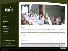 Tablet Screenshot of hotelmario.com.pl